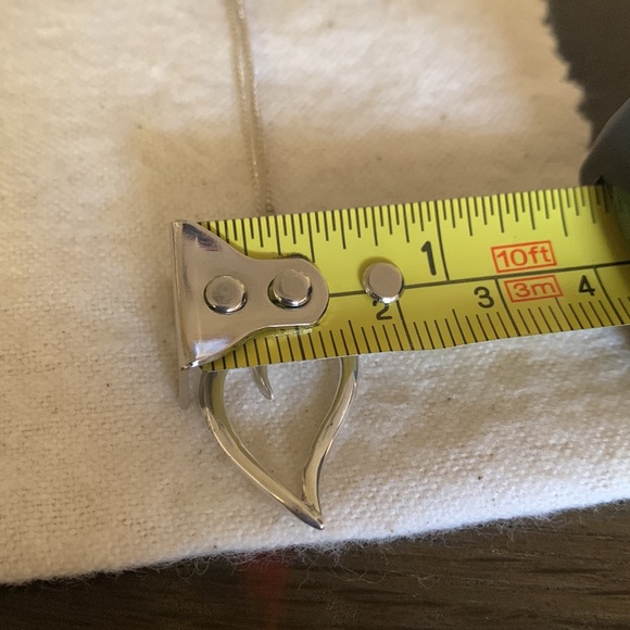 Tiffany & Co. vintage silver leaf/ heart pendant necklace - Picture 12 of 14